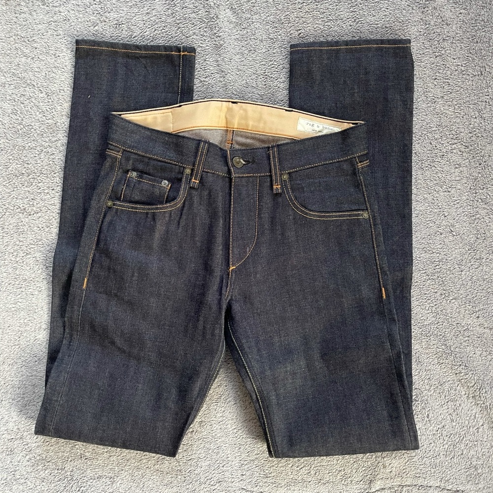 Rag & Bone Men’s Slim Fit Dark Wash Jeans
